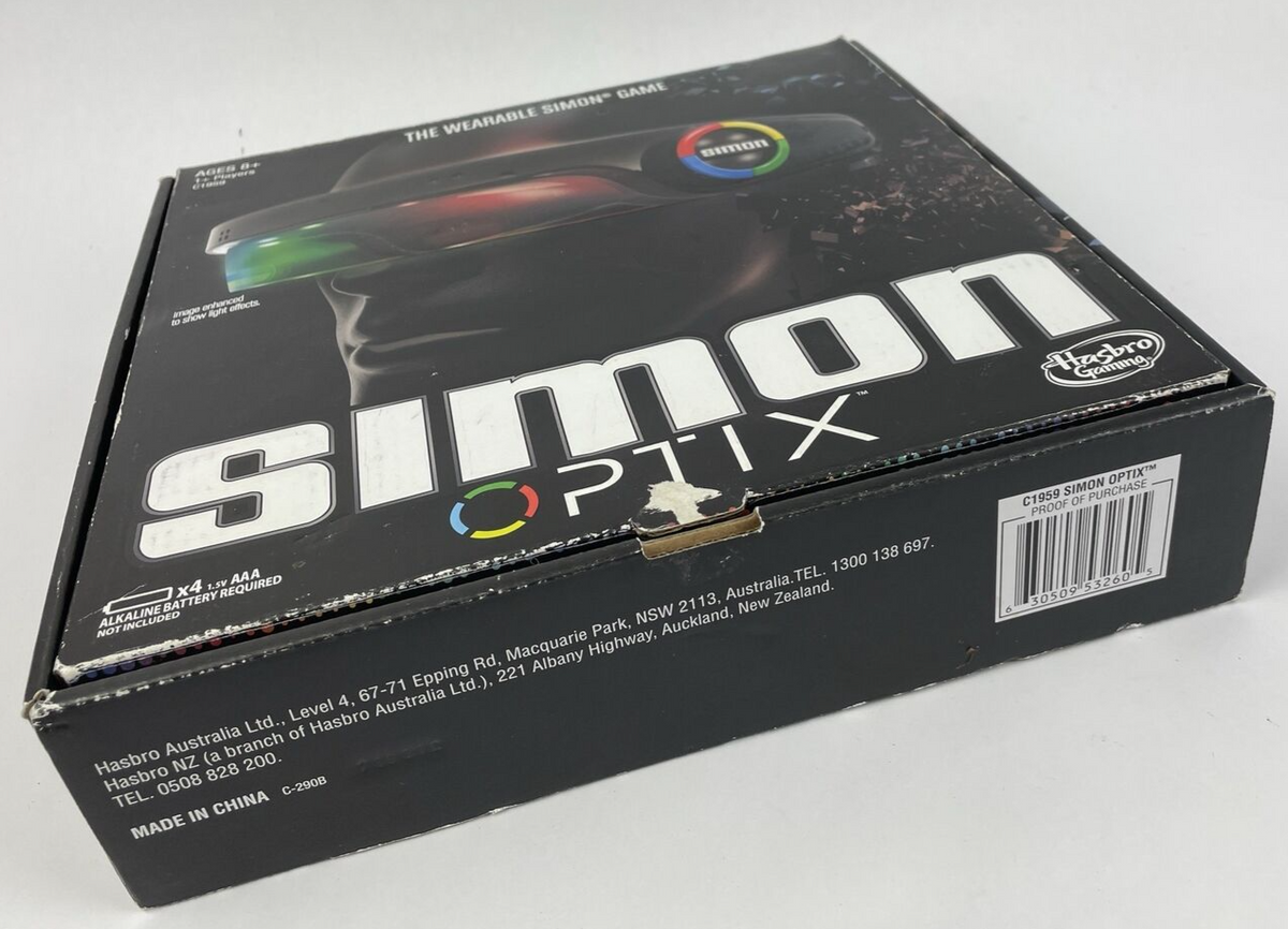 Hasbro Simon Optix Game - Includes Headset, Manual And Original Box - TESTED