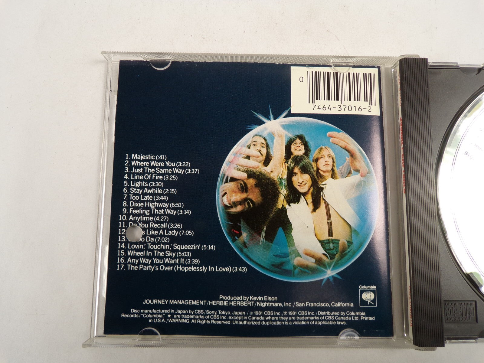 Journey Captured Columbia Where Were You Line Of Fire Too Late Stay Awhile CD#53