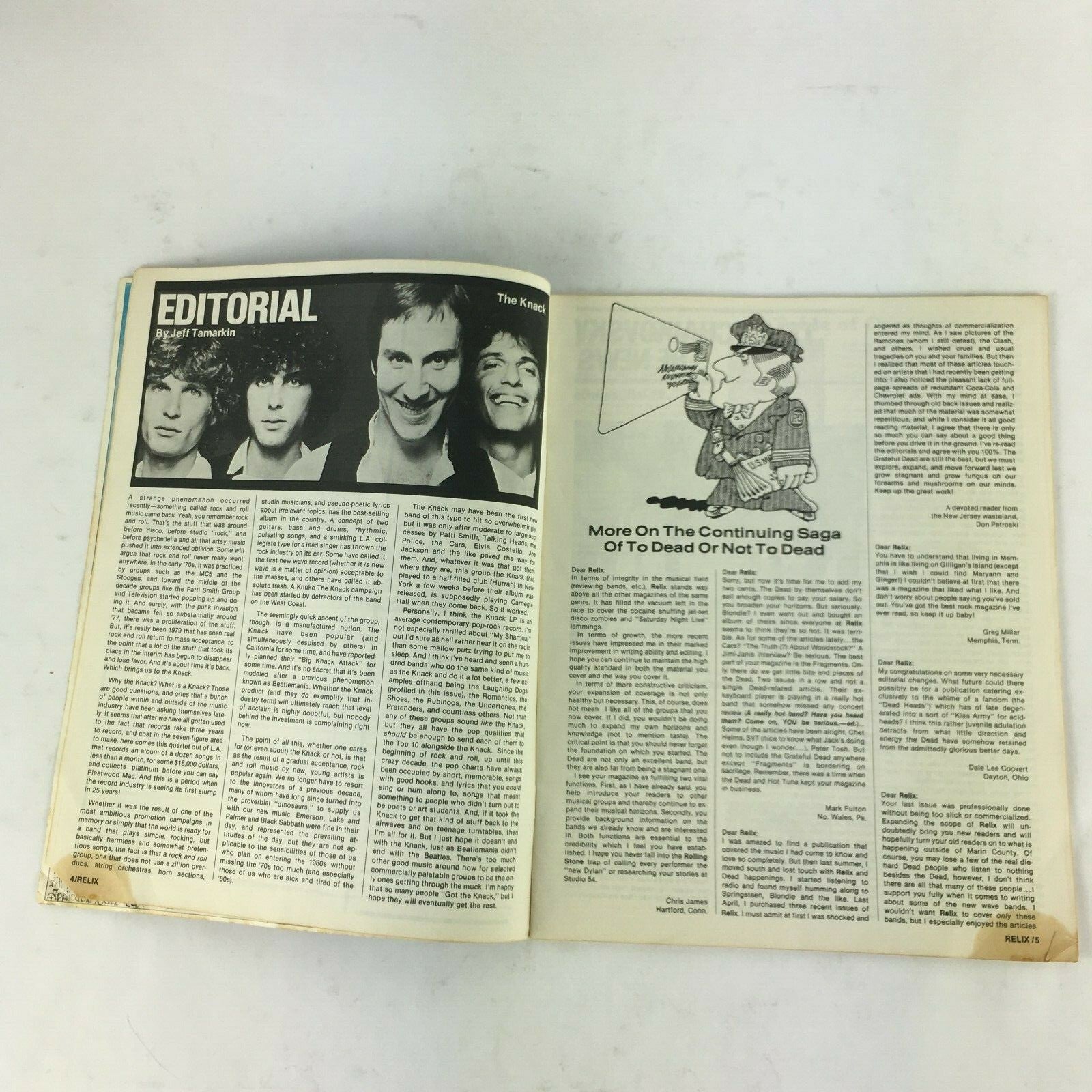Relix Vol. 6 Magazine Zappa! The Dead in Colorado Talking Heads Kinks The Knack