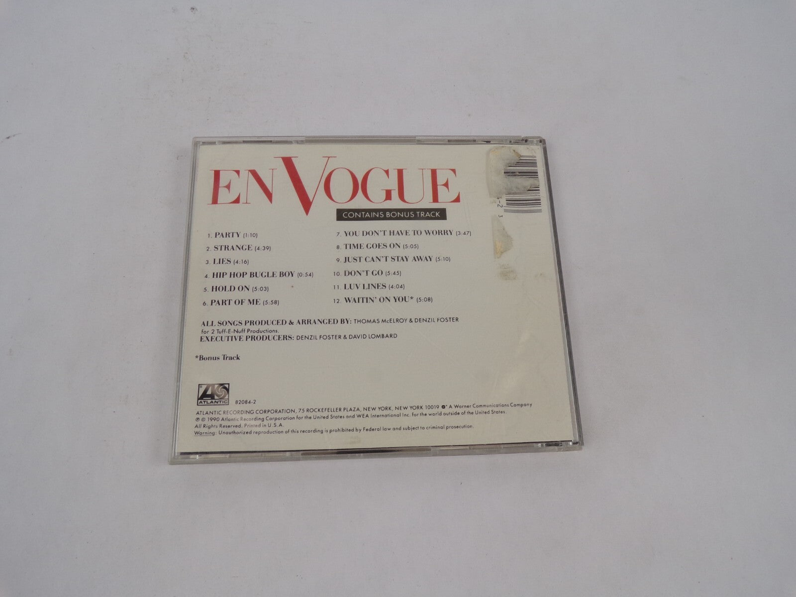 Born To Sing Envogue Party Strange Lies Hip Hop Bugle Boy Hold On Part Of CD#69