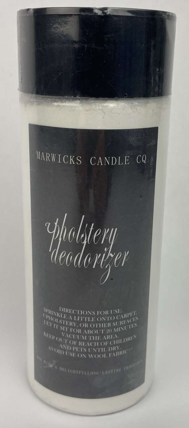 Warwicks Candle Co. Luxe Upholstery Carpet Deodorizer Silicon Dioxide Powder NEW