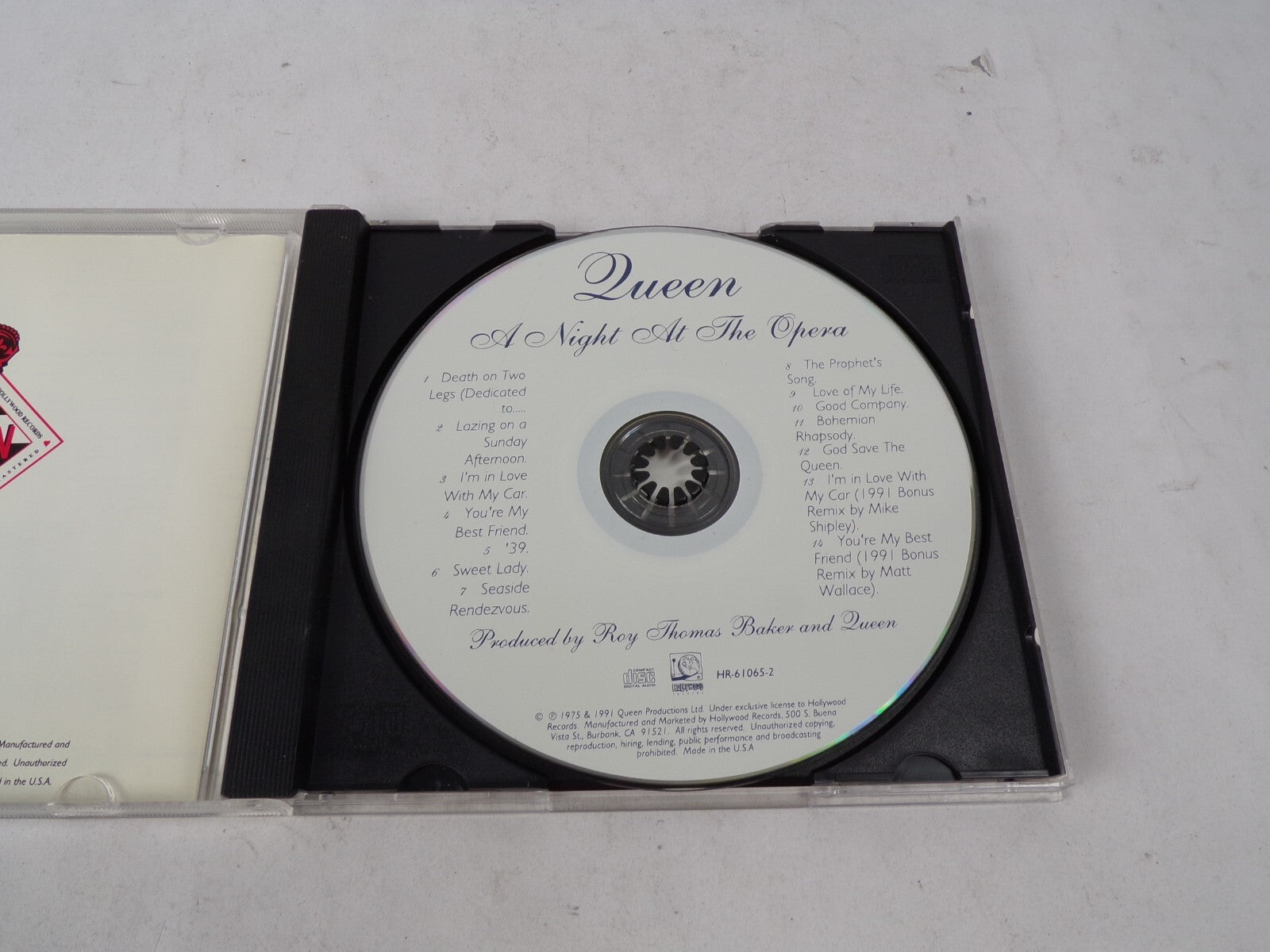 Queen A Night At The Opera Death On Two Legs Laxing On A Sunday Afternoon CD#62