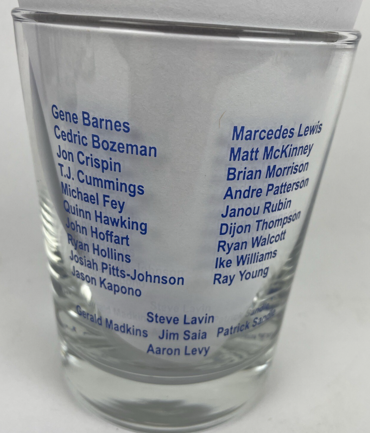 RARE 2003 UCLA Bruins Basketball Awards Banquet Glass Mug Cup Kapono Bozeman VGC