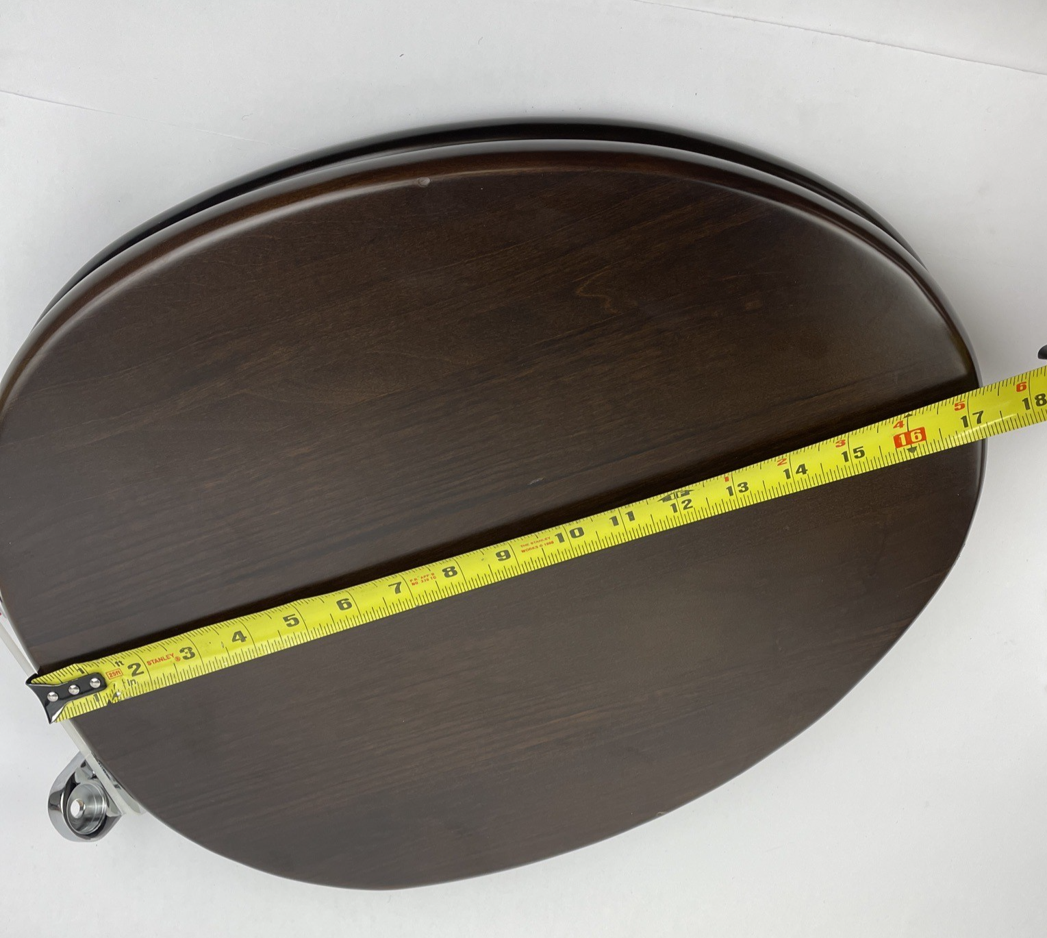 TOTO SS304 Maple SOFTCLOSE TOILET SEAT, ELONGATED CHROME HINGES, MAPLE WOOD