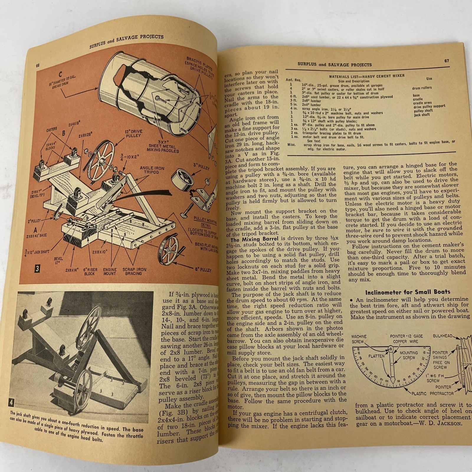 Surplus and Salvage Projects Magazine 1962 Edition magazine By Science and Mech.