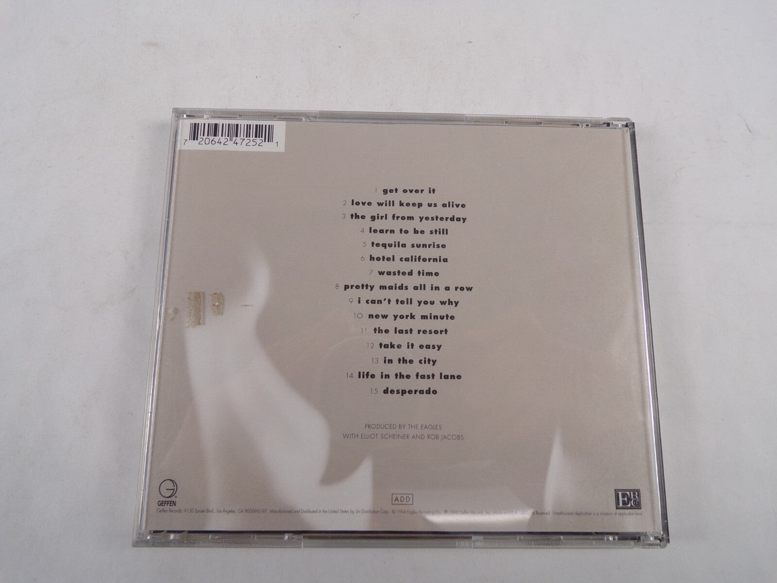 Eagles Hell Freezes Over Get Over It Love Will Keep Us Alive In The city CD#57