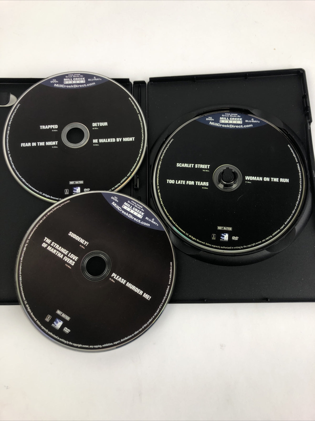 In the Shadows: 10 Classic Crime Dramas DVD 2015 3-Disc Set "Danger Death Dames"