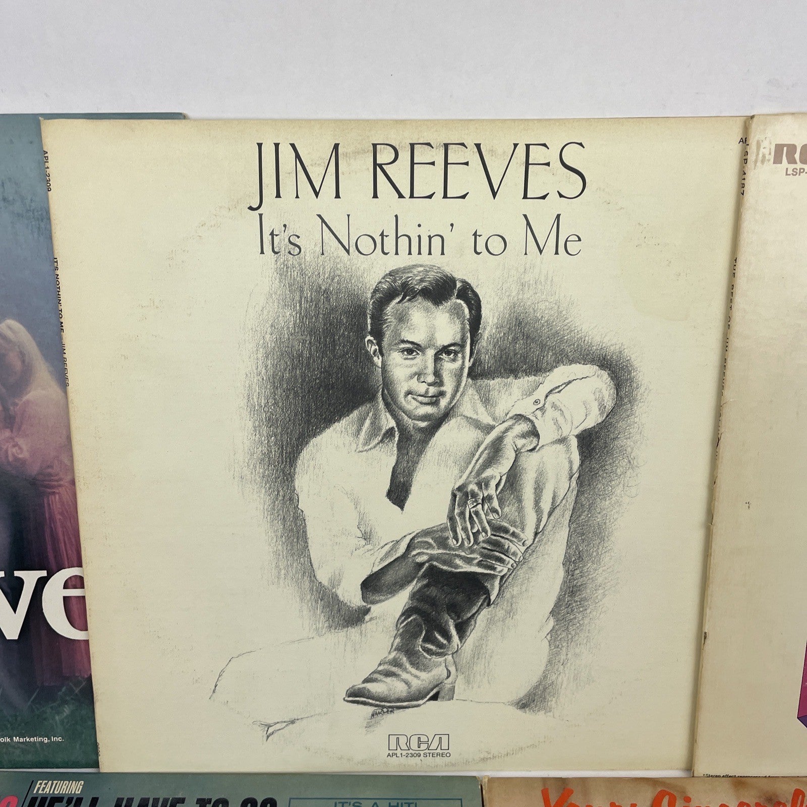 JIM REEVES VINYL Record LP’S LOT OF 5 RCA VICTOR LABEL