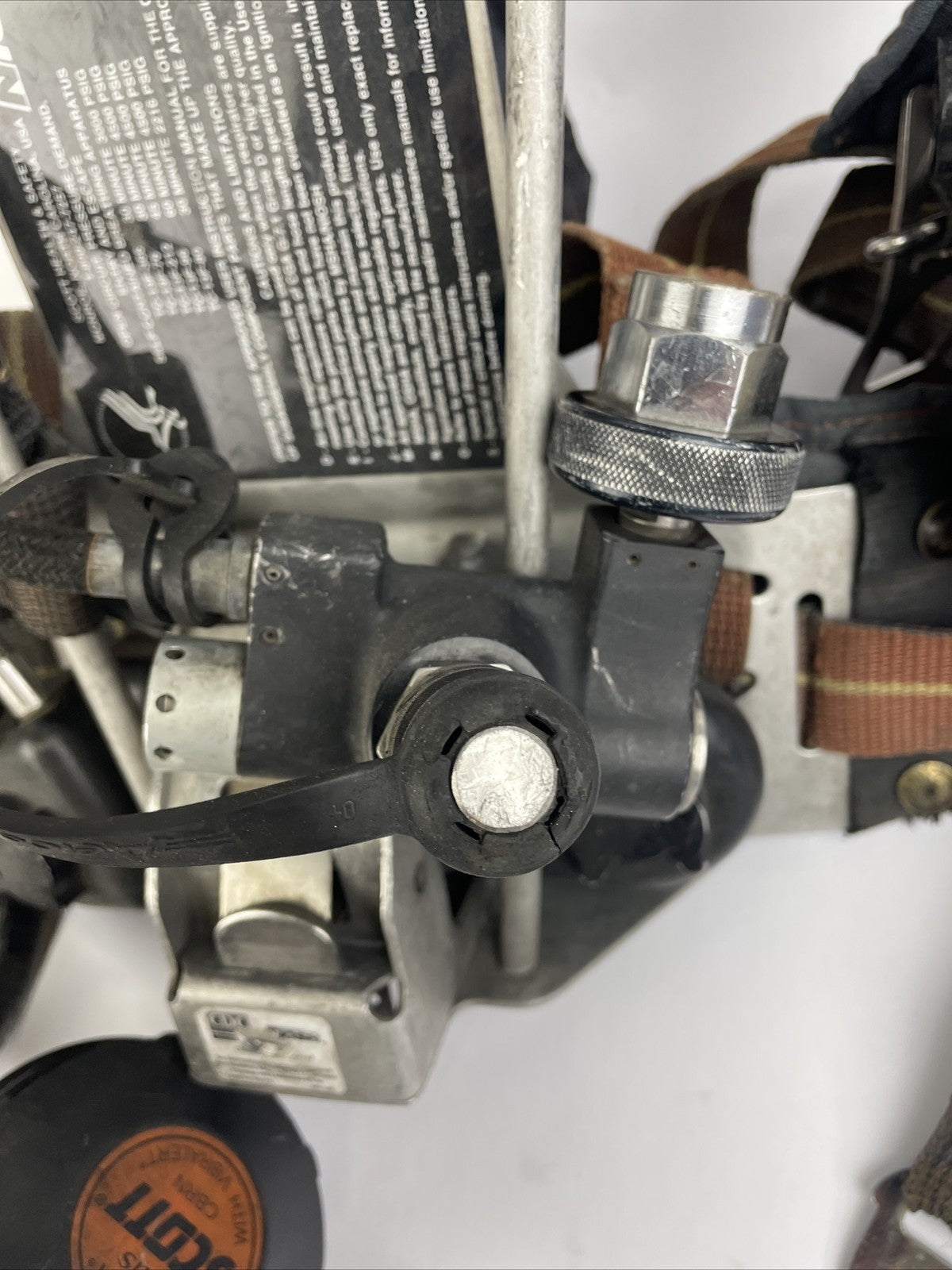 SCOTT SAFETY 4.5 4500 SCBA Air Pack Harness EZ-Flow Air Pak Plus w Sensor LOOK