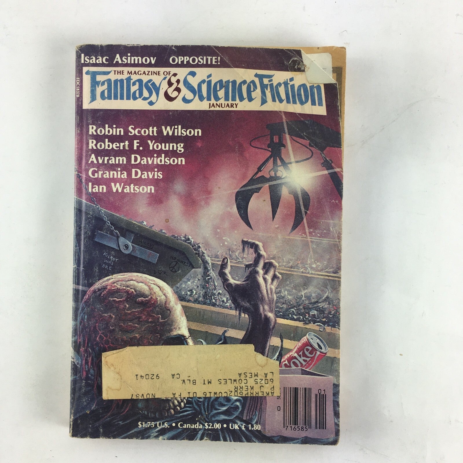 January Fantasy&Science Fiction Magazine RobinScott Wilson Robert F.Young Grania