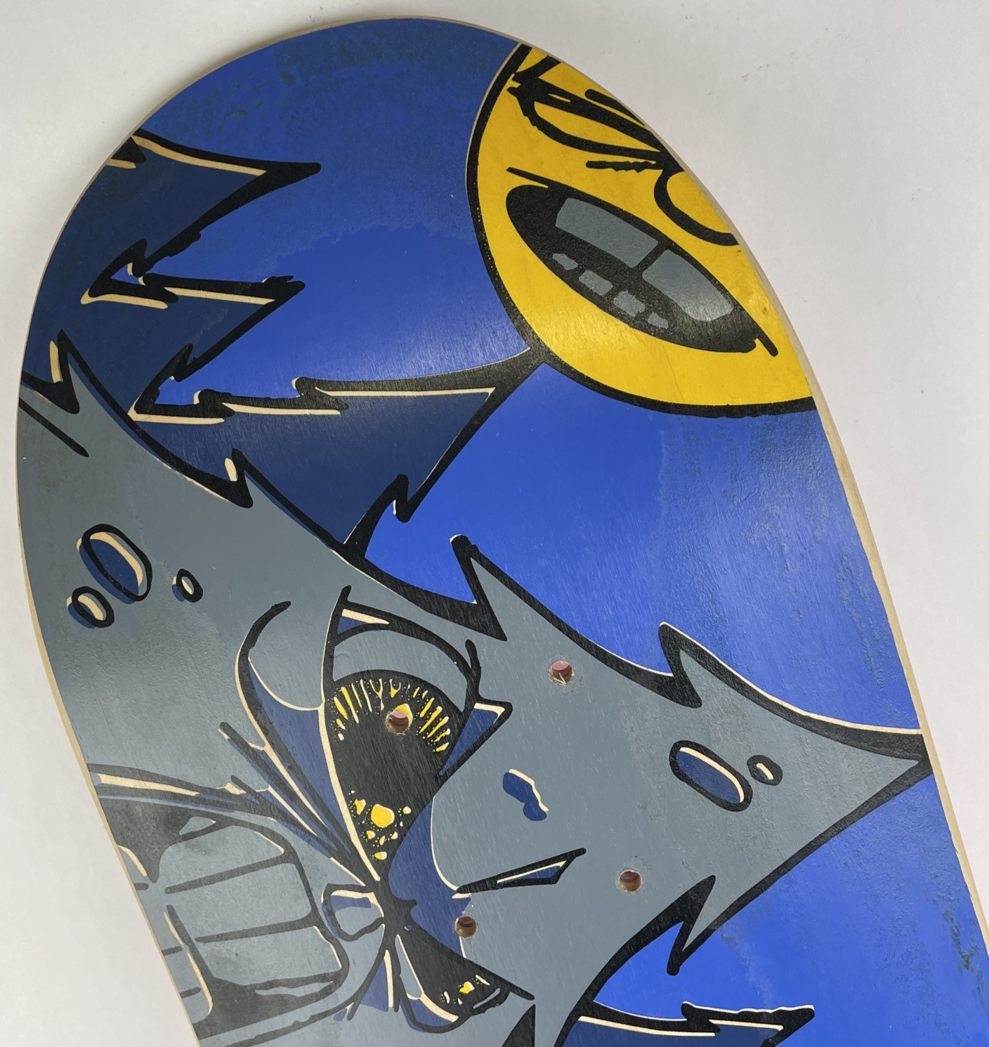 Vintage Woodchuck Laminates Circa 1996 " Angry Trees " Skateboard Deck 8" x 31.5