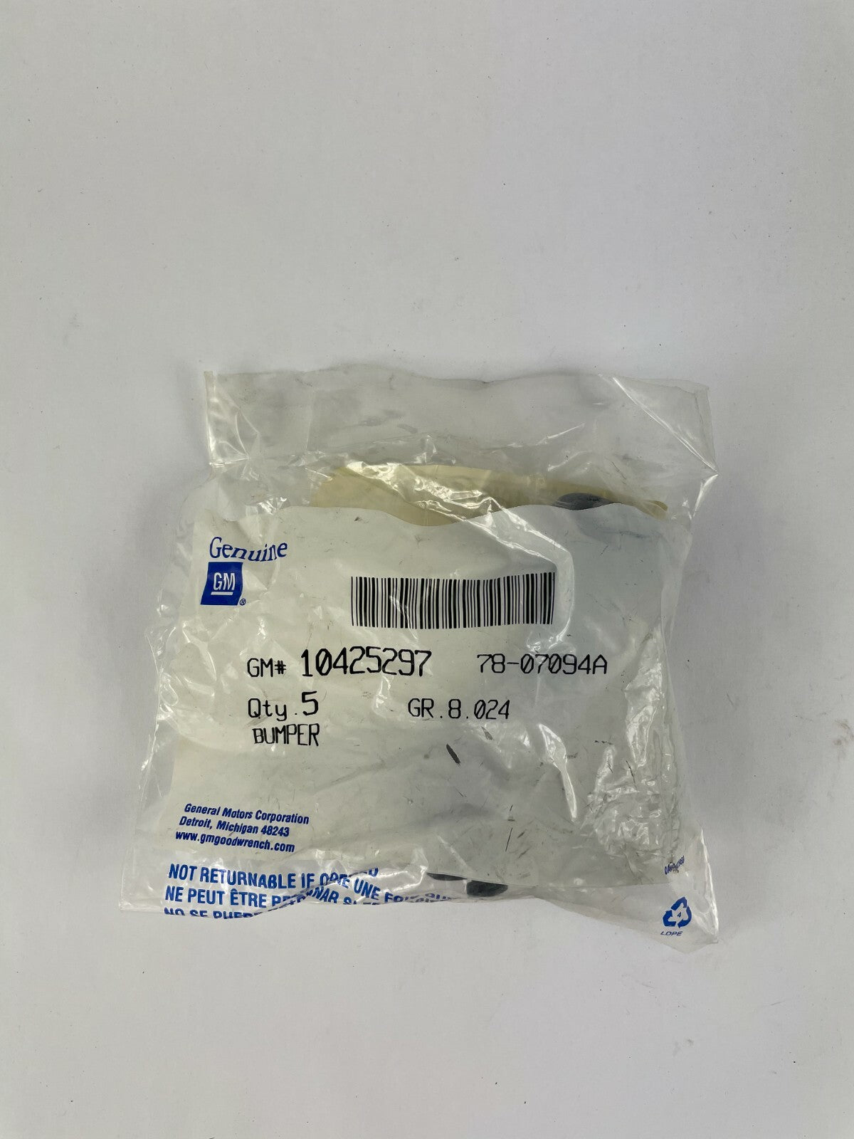 Genuine GM Automotive Part Bumper 78-07094A Lot of 5 A2