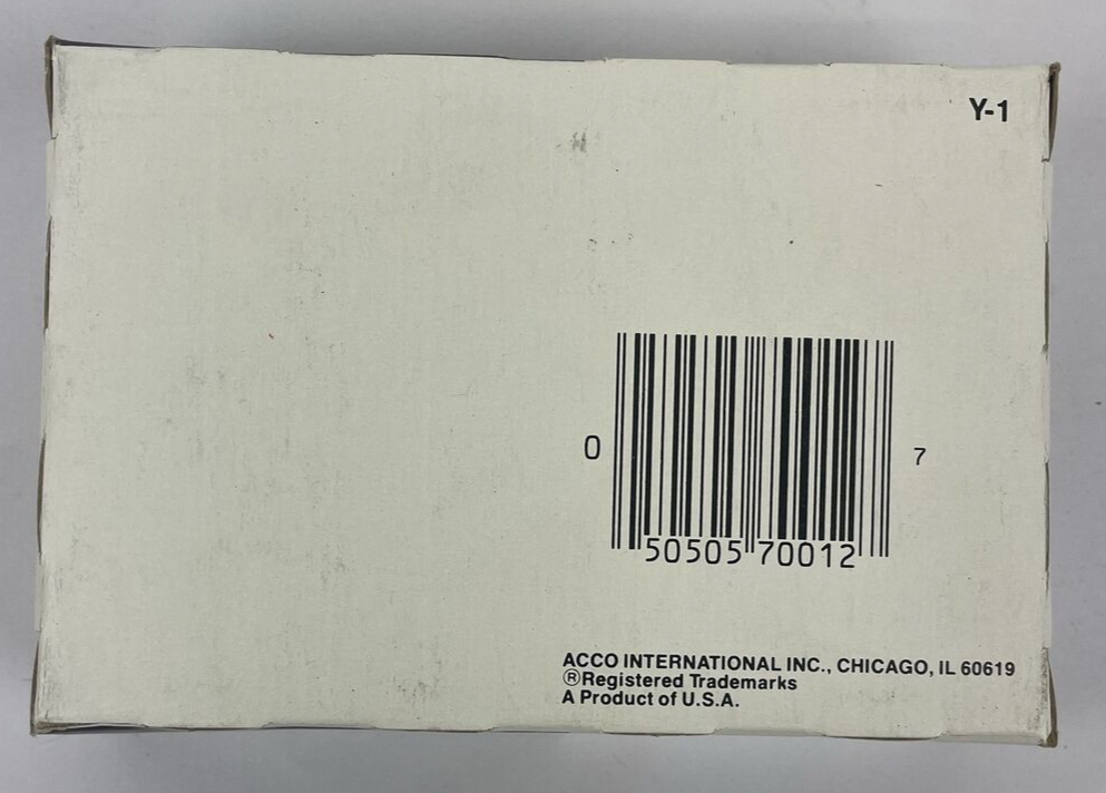 Pack of 50 ACCO No. 12 Paper Fasteners 1" Capacity 2 3/4"  Centers Stock # 70012