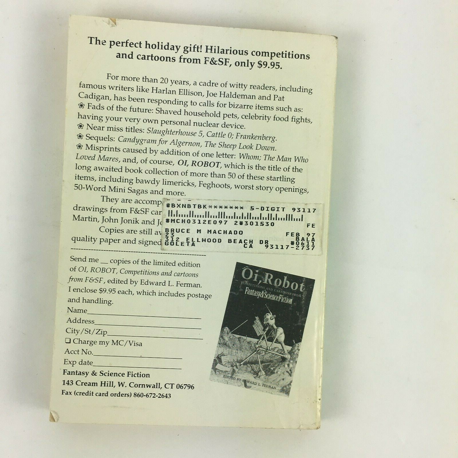 December Fantasy & Science Fiction Abandon In Place Jerry Oltion David Gerrold