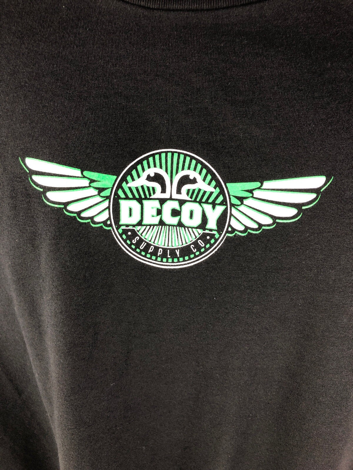 DECOY SUPPLY CO. BLACK 50/50 CREW T-SHIRT DUCK HUNTING HUNT SKEET SHIRT FSTSHP