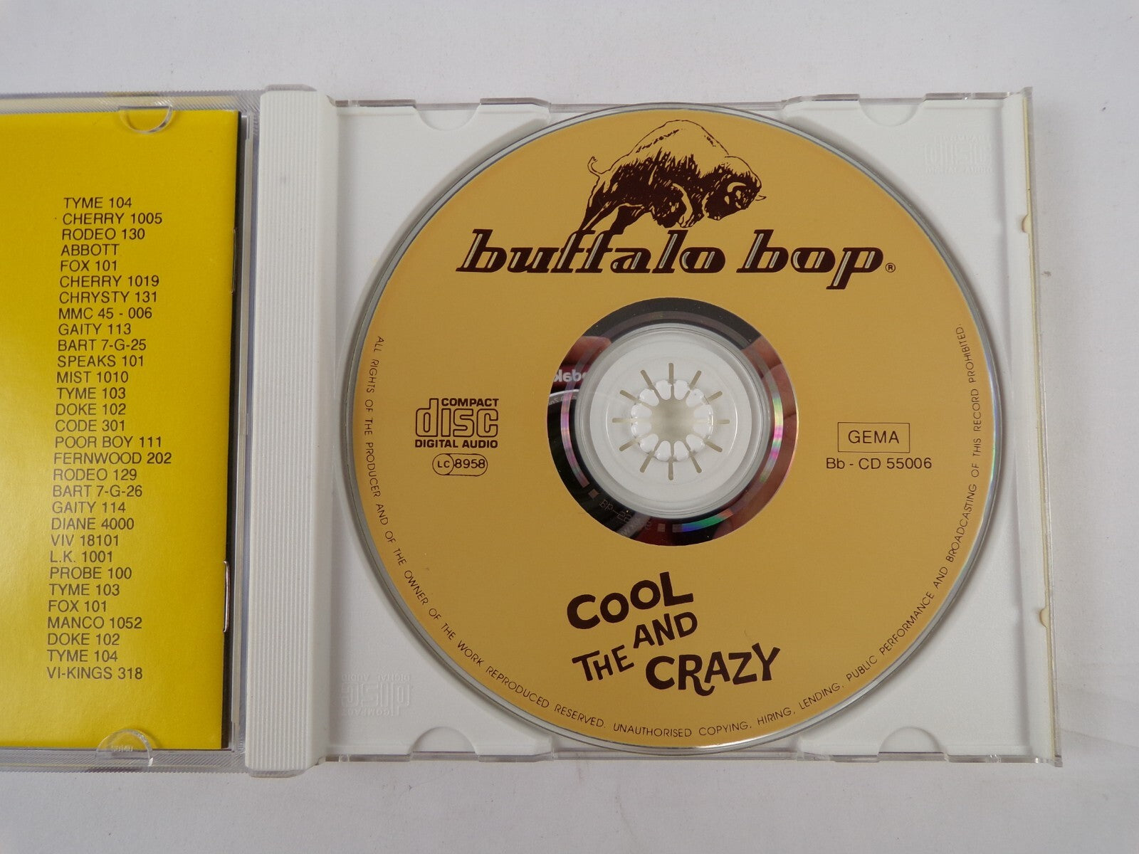 The Cool And Crazy Dancing Doll  Buffalo Bop CD #18