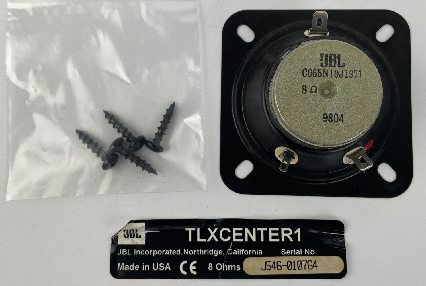 JBL TLX Center1 Center Channel Speaker Home Theater Replacement TWEETER-  VGC