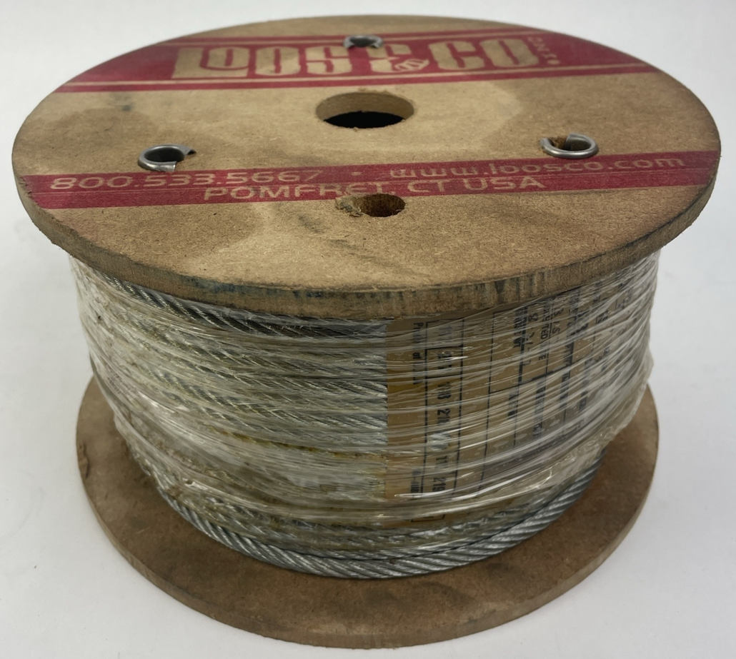 CROWN Aircraft Cable, Galvanized Steel, 100 ft. Part Number - 383189-100