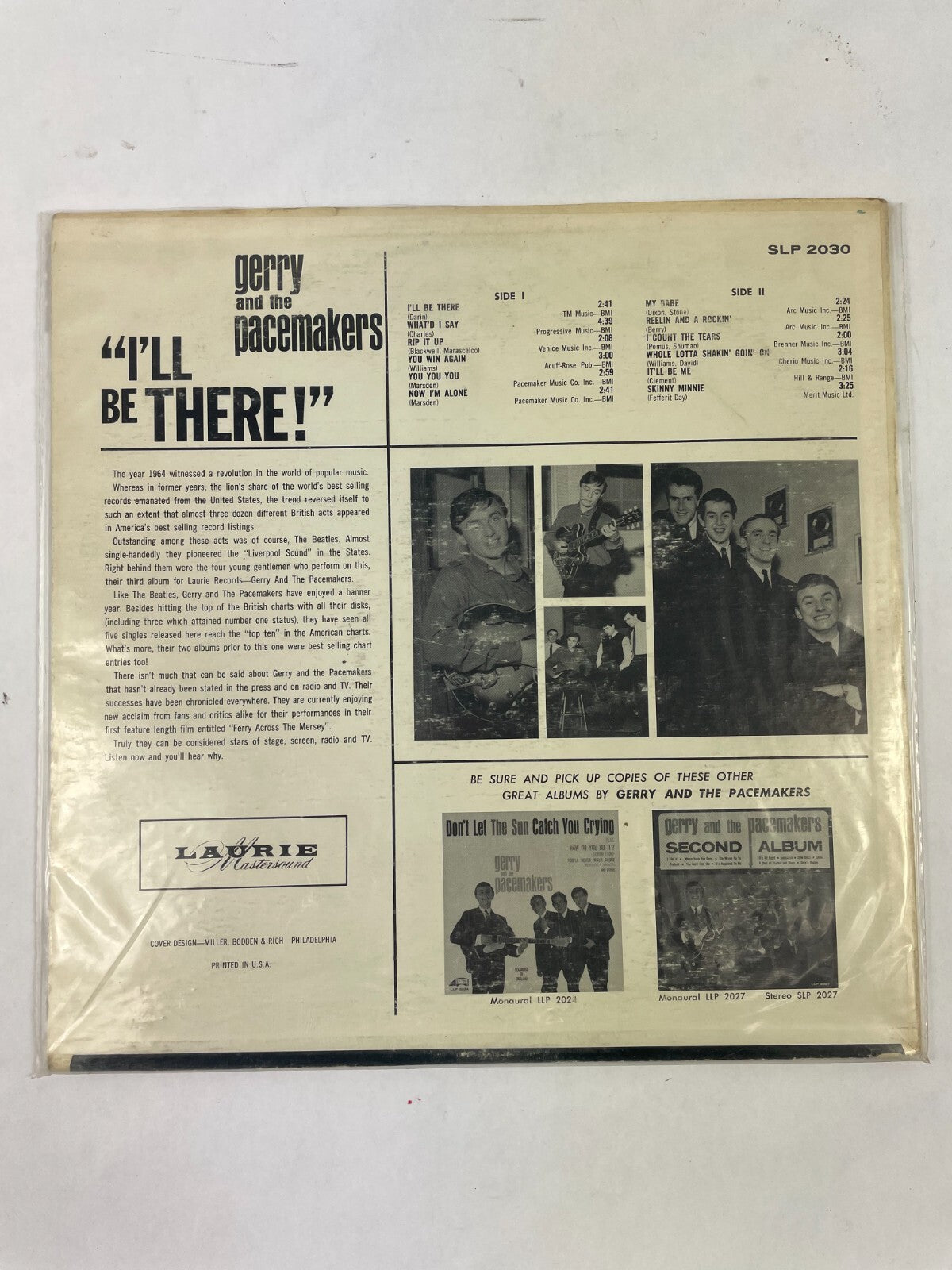 I ll Be There ! Gerry and the Pacemakers Now I'm Alone Rip It Up Vinyl Record