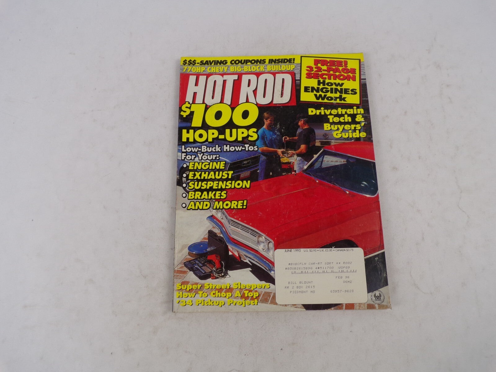 June 1995 Hot Rod Drivetrain Tech&Buyers' Guide Hop-Ups Low-Buck How-Tos For You