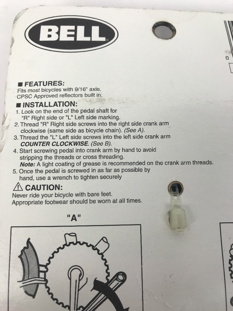 Bell Sports Cycle Products 9/16" Trail 'N' Tour ATB Pedals 03465