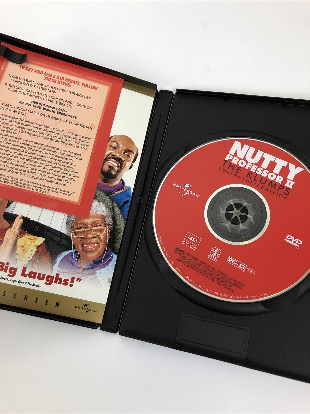 Nutty Professor 2: The Klumps (DVD, 2000) Complete Mint Disc Guaranteed FreeShip