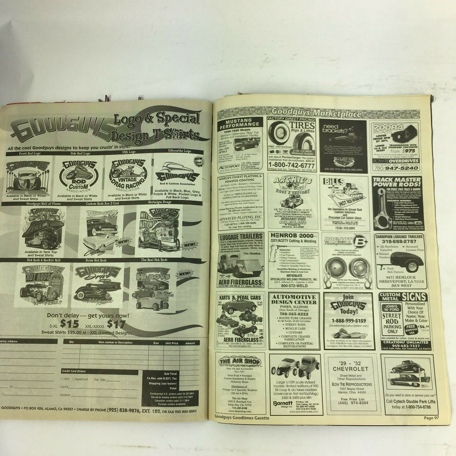 July 1999 Goodguys Goodtimes Gazette Magazine Califlorida State of the Union