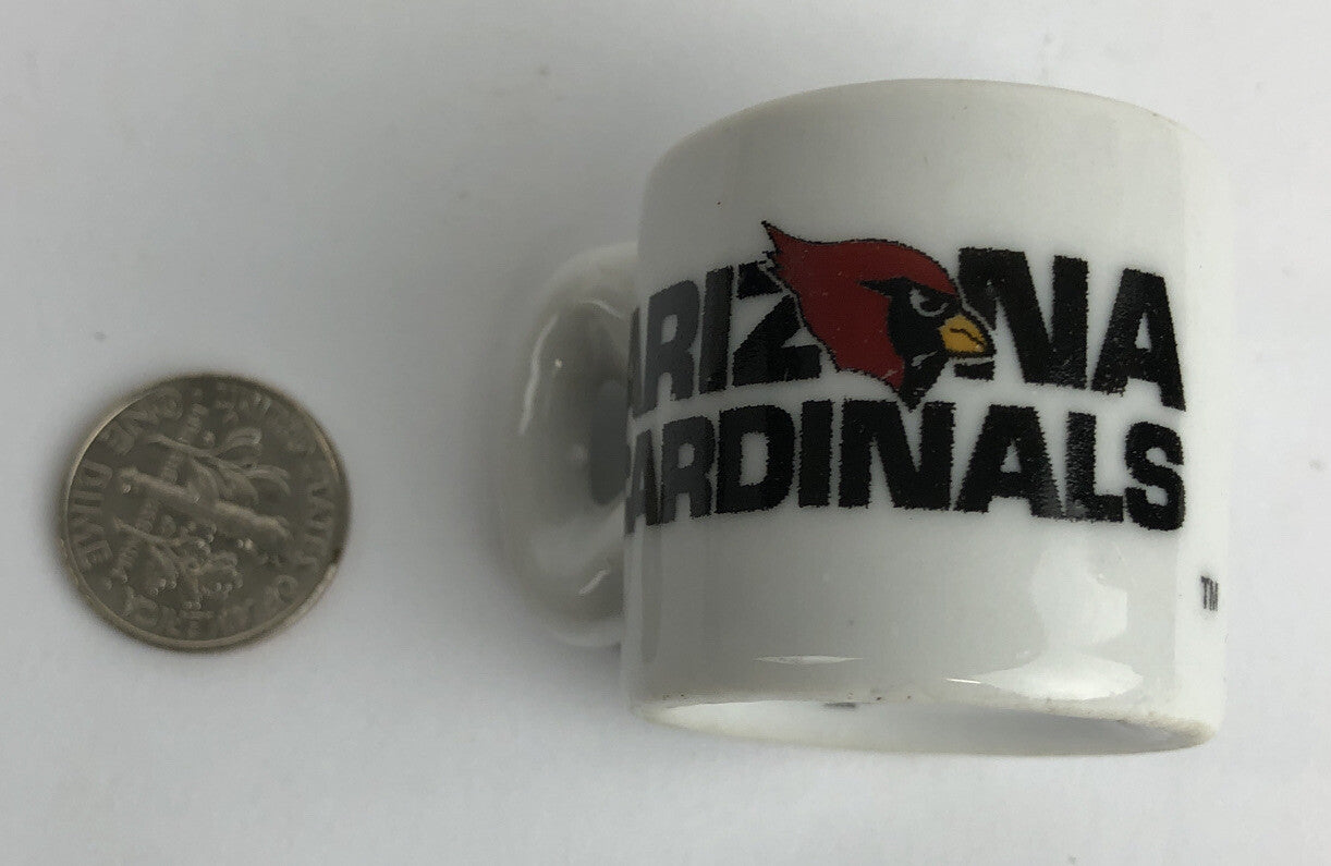 Vintage NFL Mini Coffee Cup Mug Arizona Cardinals 1.25" Collectible Miniature