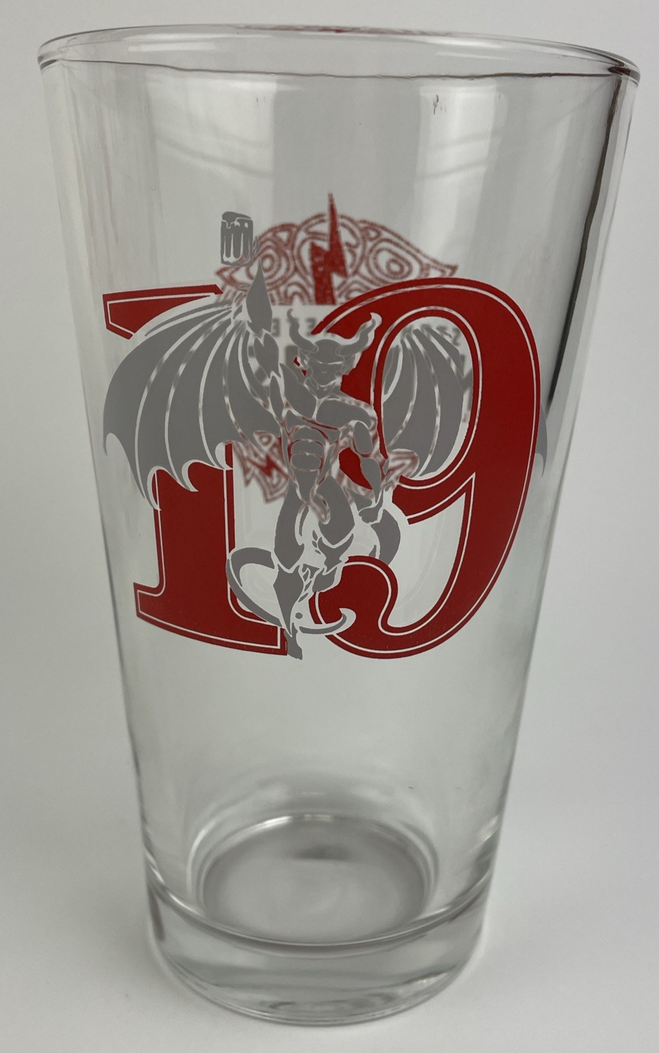 Lot of 5 x STONE BREWERY  19th Annaversary " Gargoyle Raise a PINT " GLASSES NOS