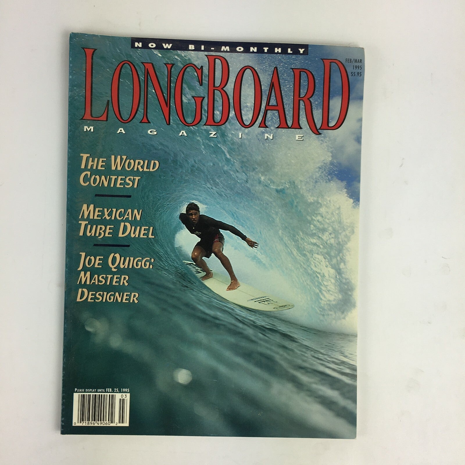 March 1995 LongBoard Magazine The World Contest Mexican Tube Duel 