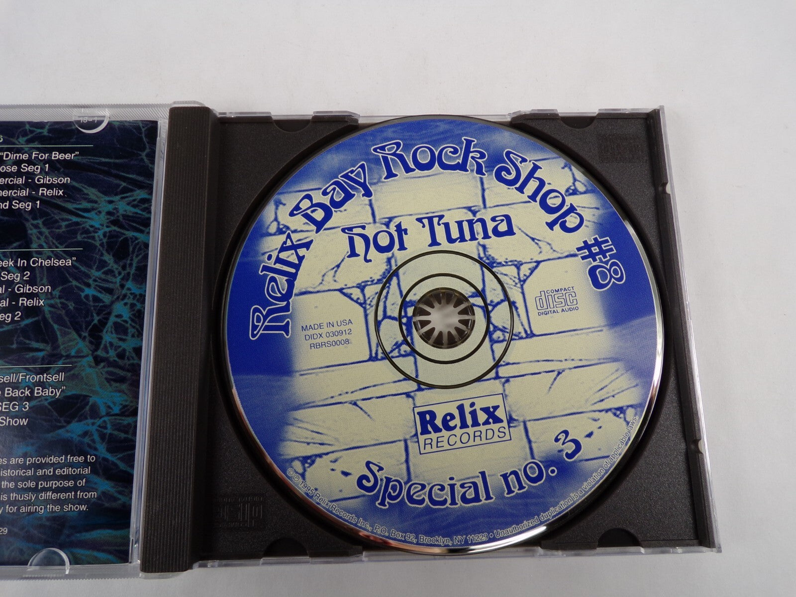Relix Bay Rock Shop Hot Tuna Special Conversation With Pete Sears Song San CD#55
