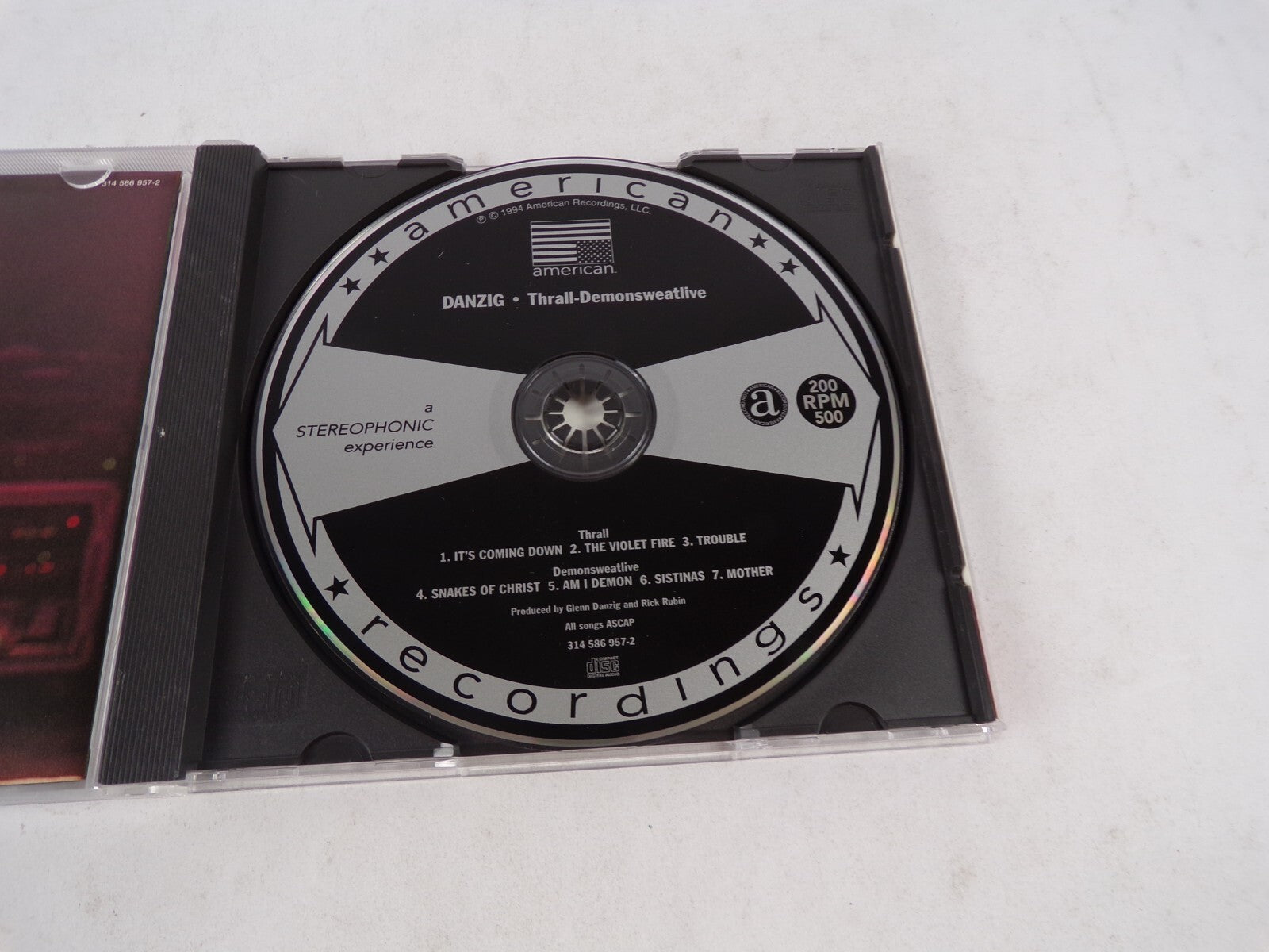 Danzig Thrall-Demonsweatlive It's Coming Down The Violet Fire Trouble CD#22