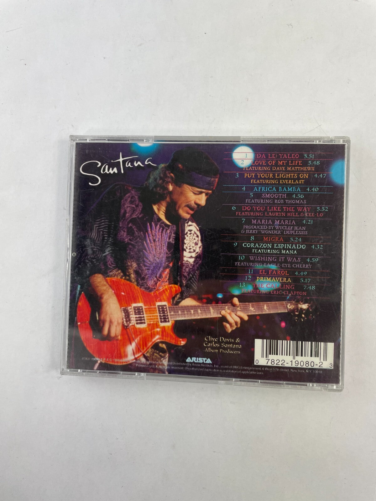 Supernatural Santana Arista Records Love of My Life Africa Bamba Migra CD#73