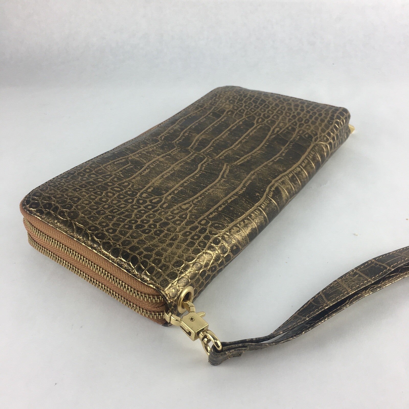 The Find -  Faux Gold Leather Hand Purse 