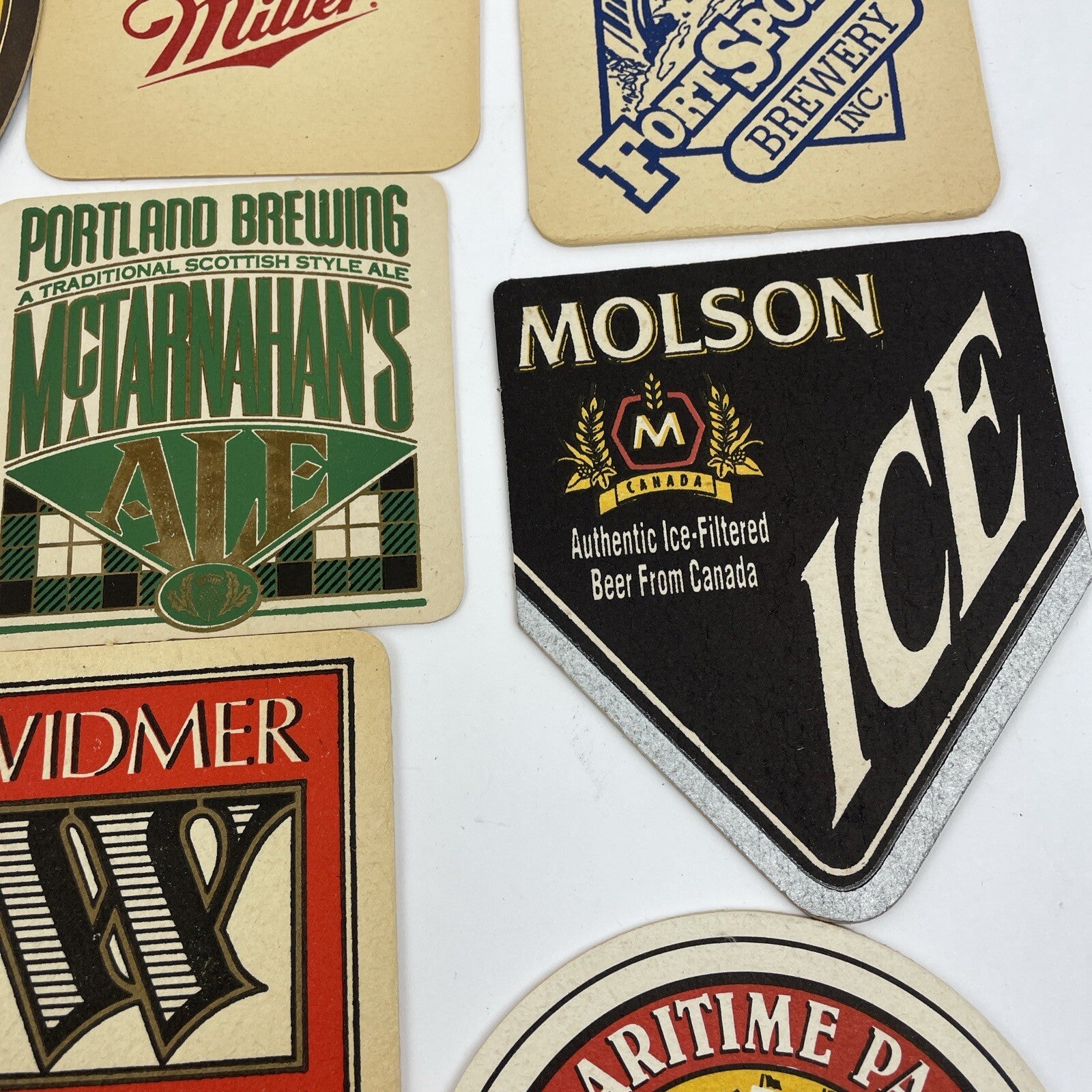 Vintage beer coasters Lot of 20 ALL DIFFERENT  Import & Domestics Home Bar Retro