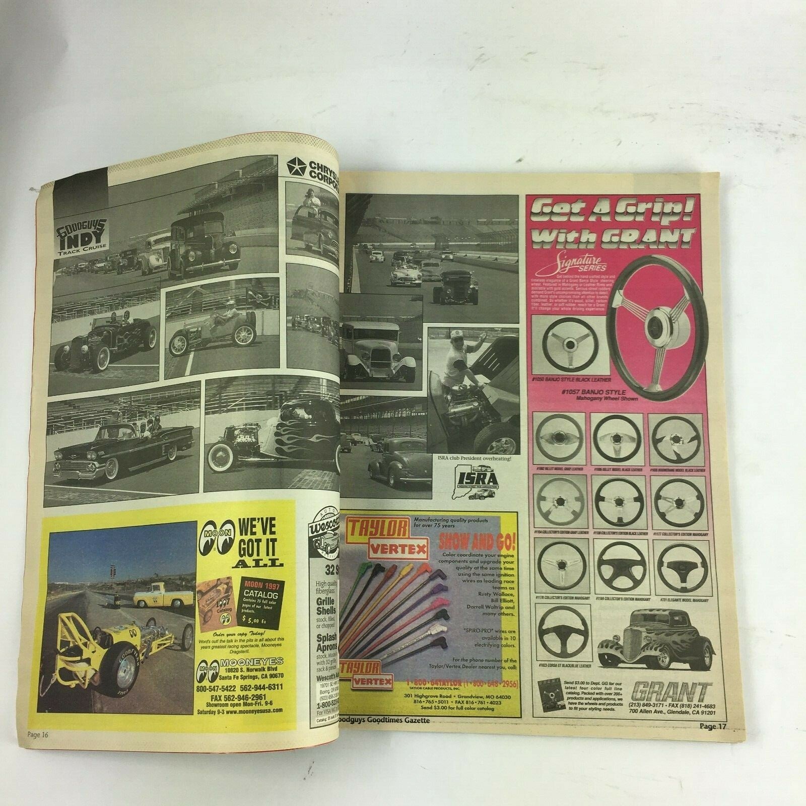 August 1997 Goodguys Goodtimes Magazine Gasoline Alley INDY Wood