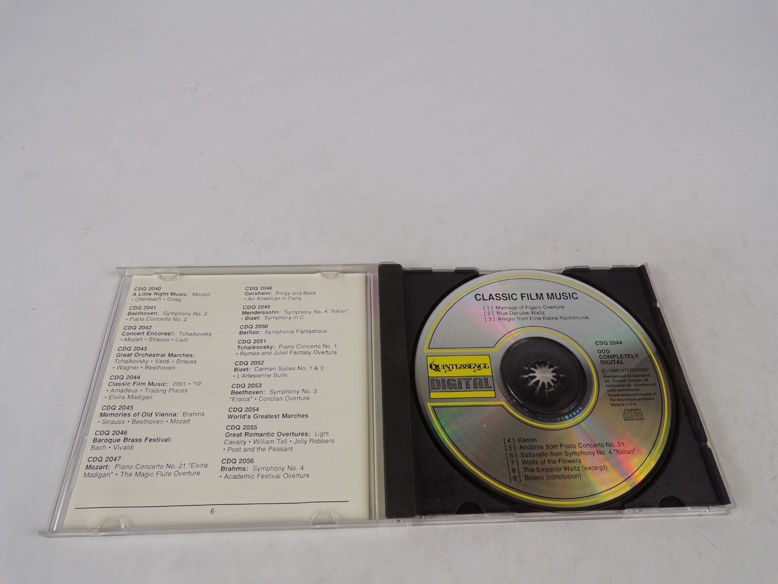 Trading Places Elvira Madigan Amadeus Classic Film Music Mozart Strauss CD#54