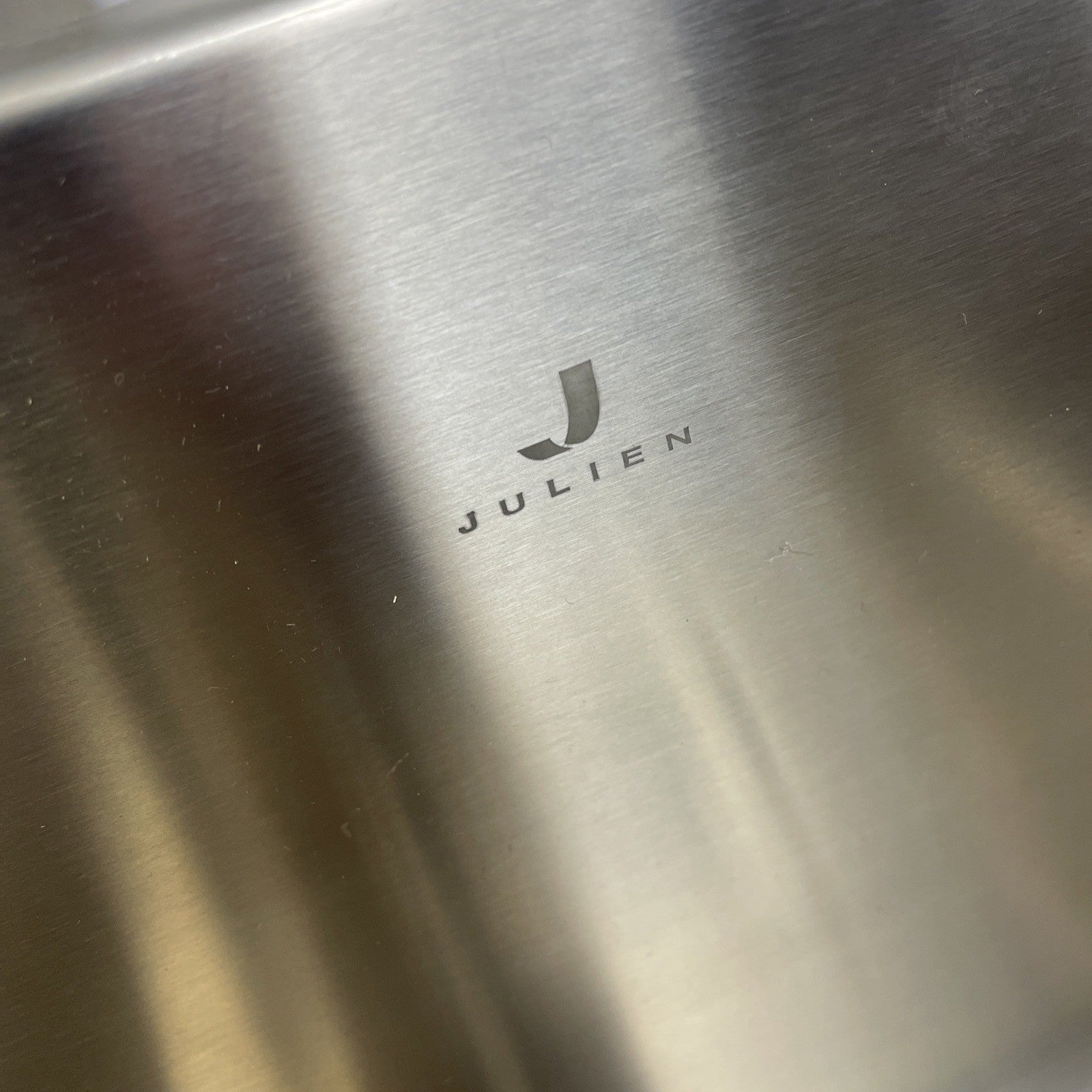 Julien Stainless steel sink w Interior Tilting Door - JUL SS03144 OD 19.5" x 20"