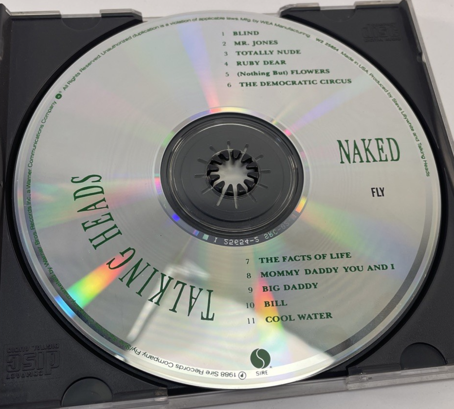 Talking Heads - Naked [ Digital Audio CD ] 1988 Sire Records - Mint Disc