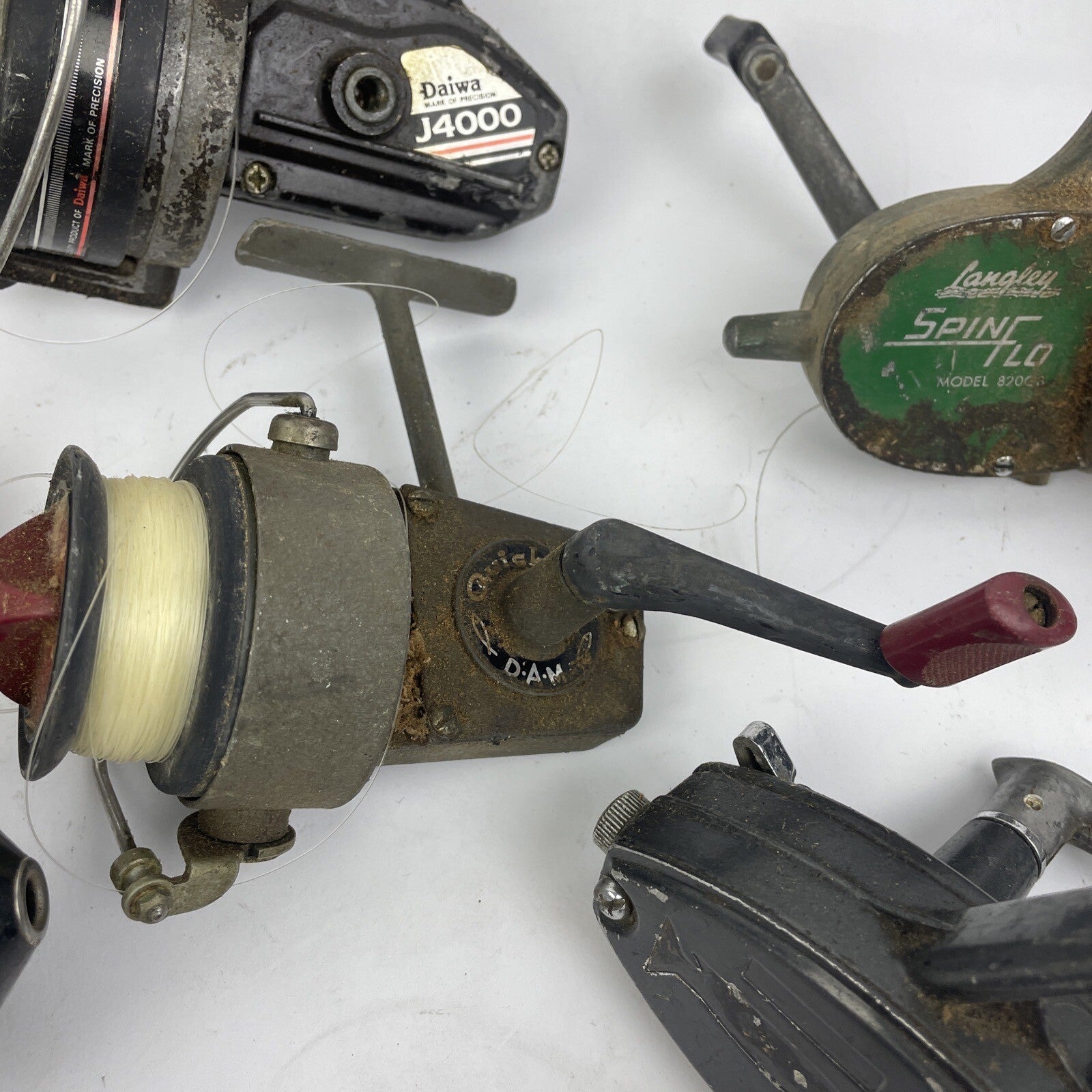 10 + Vintage Bait Cast Conventional Spinning Fresh Salt Reels For Parts Repair