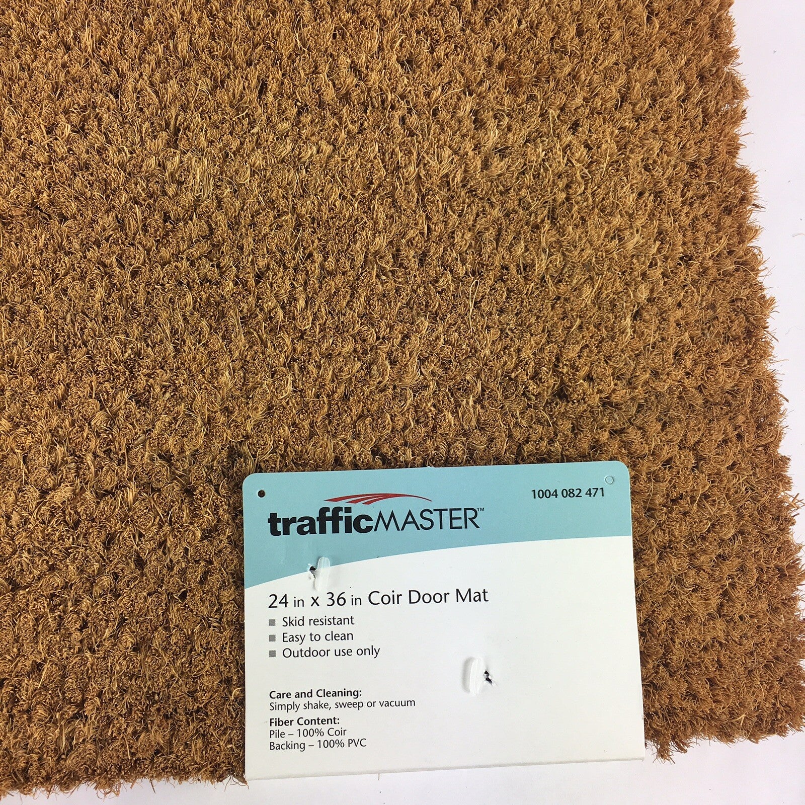 Trafficmaster Natural Coir Doormat Door Mat with PVC Backing 24" x 36" FREE SHIP