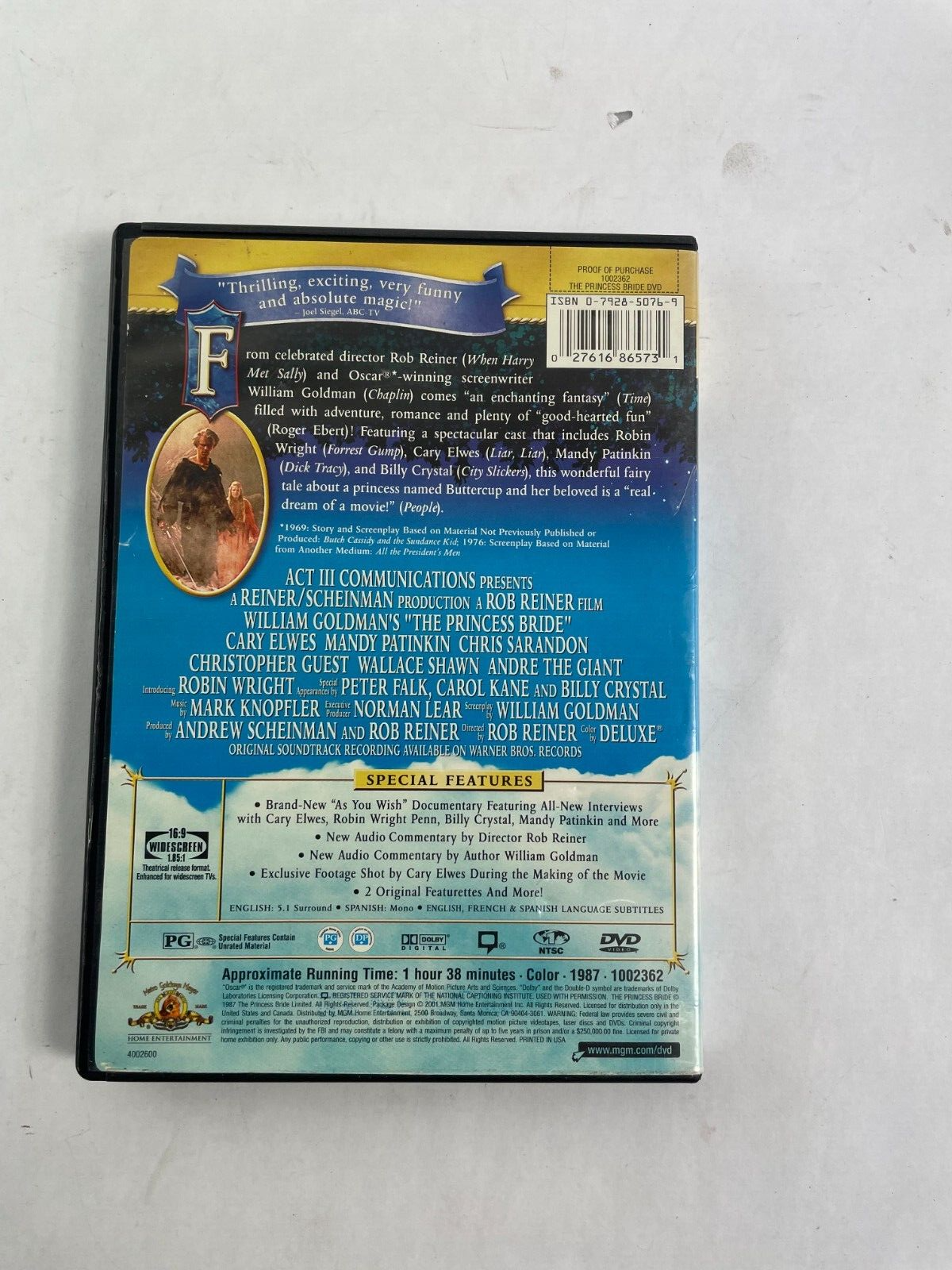 The Princess Bride Special Edition DVD Rob Reiner Film