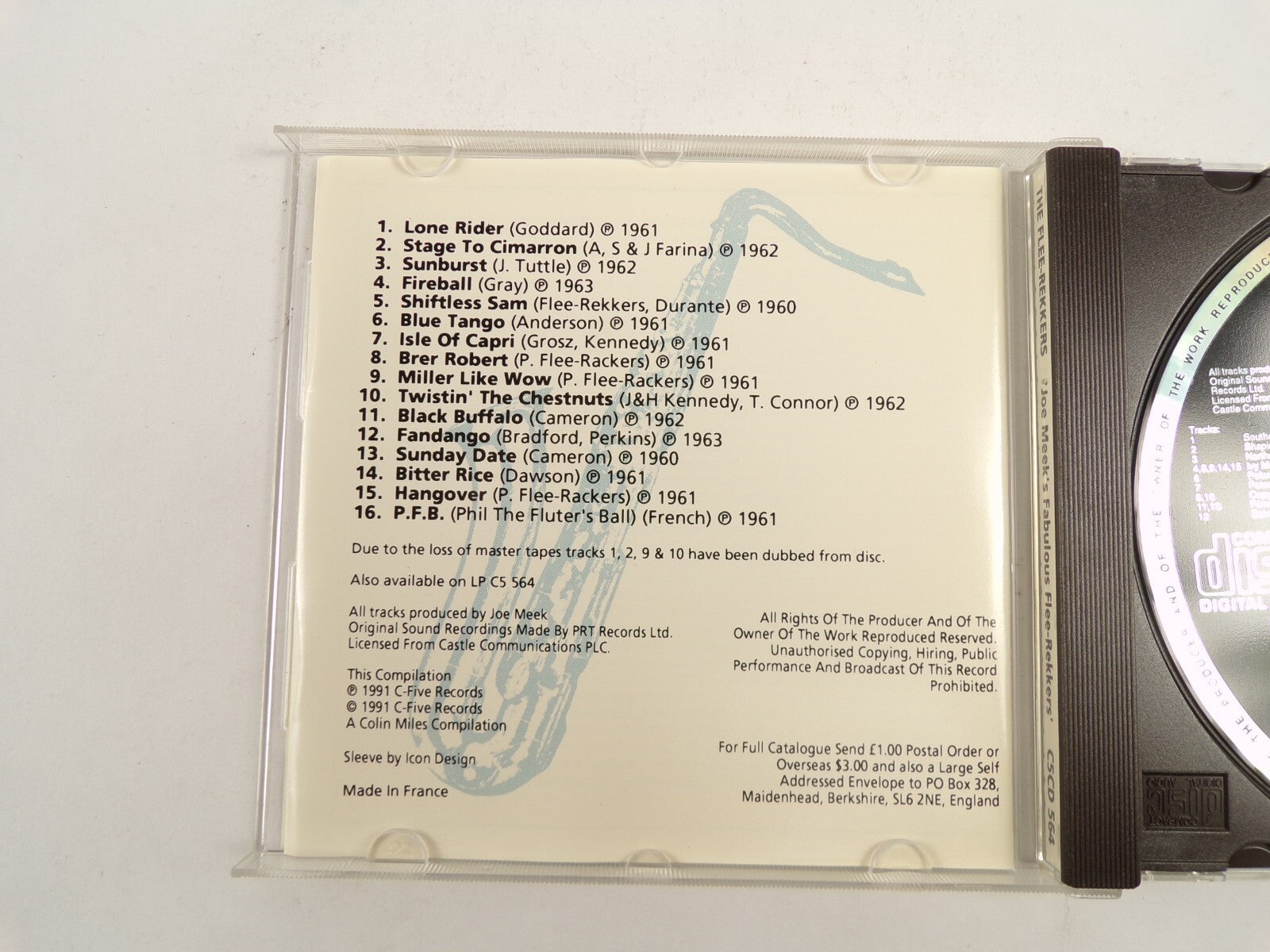 Joe Meek's Fabulous Flee-Rekkers Lone Rider Fireball Sunburst PFB CD#47