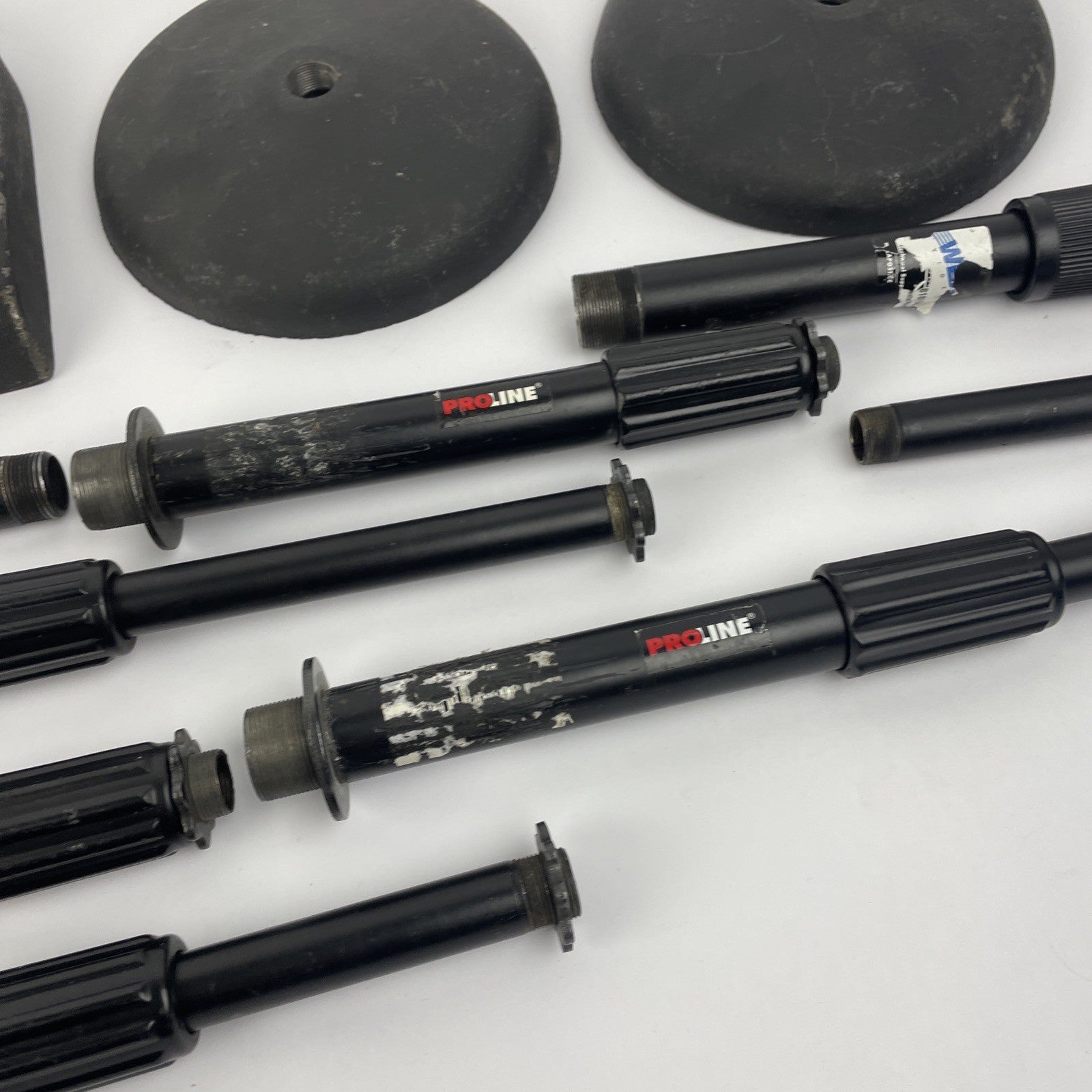 OEM PROLINE Podcast Mic Stand Lot Black With Desk Top Telescopic Stand w 4 Bases