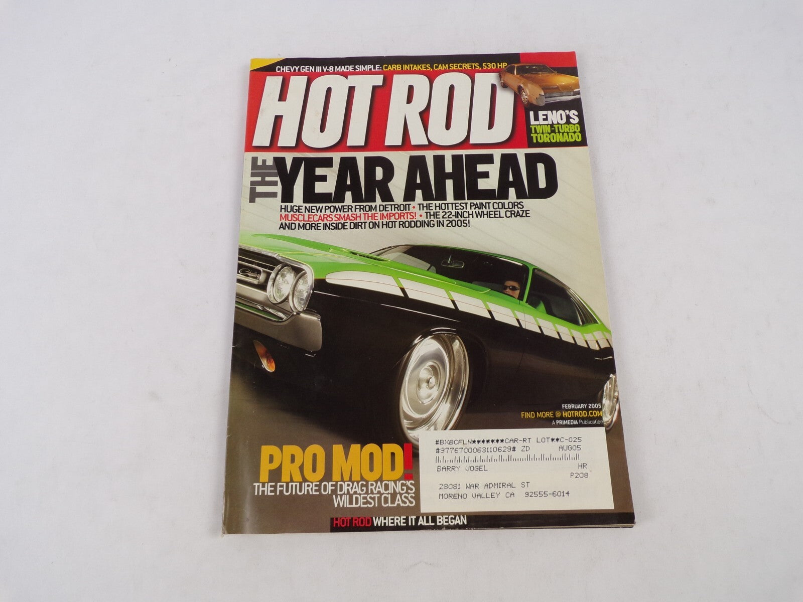 February 2005 Hot Rod Magazine The Year Ahead Huge New Power From Detroit The Ho