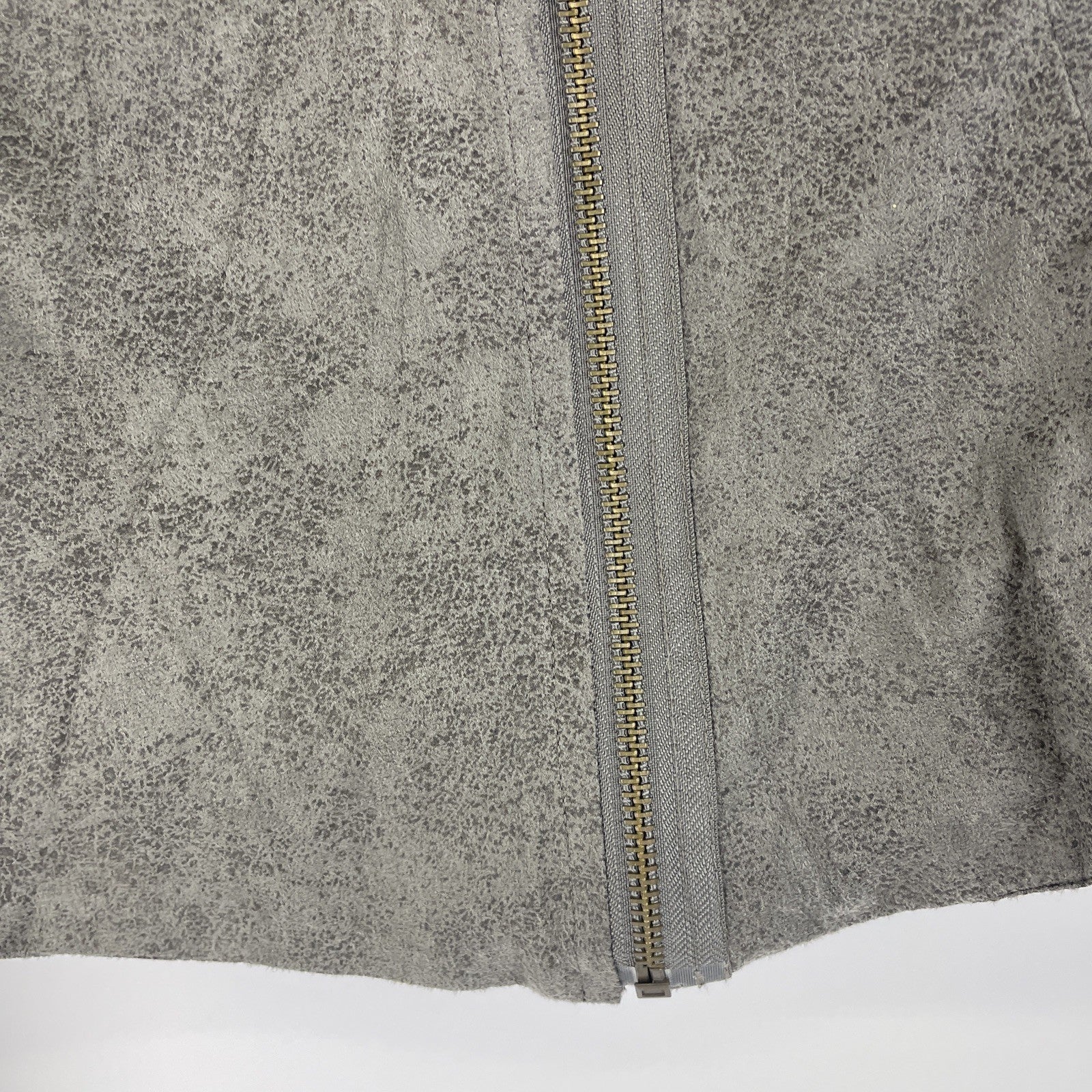 NWT Niki Biki NIKIBIKI Designer Faux Suede Asymmetrical Zipper Moto Jacket Large