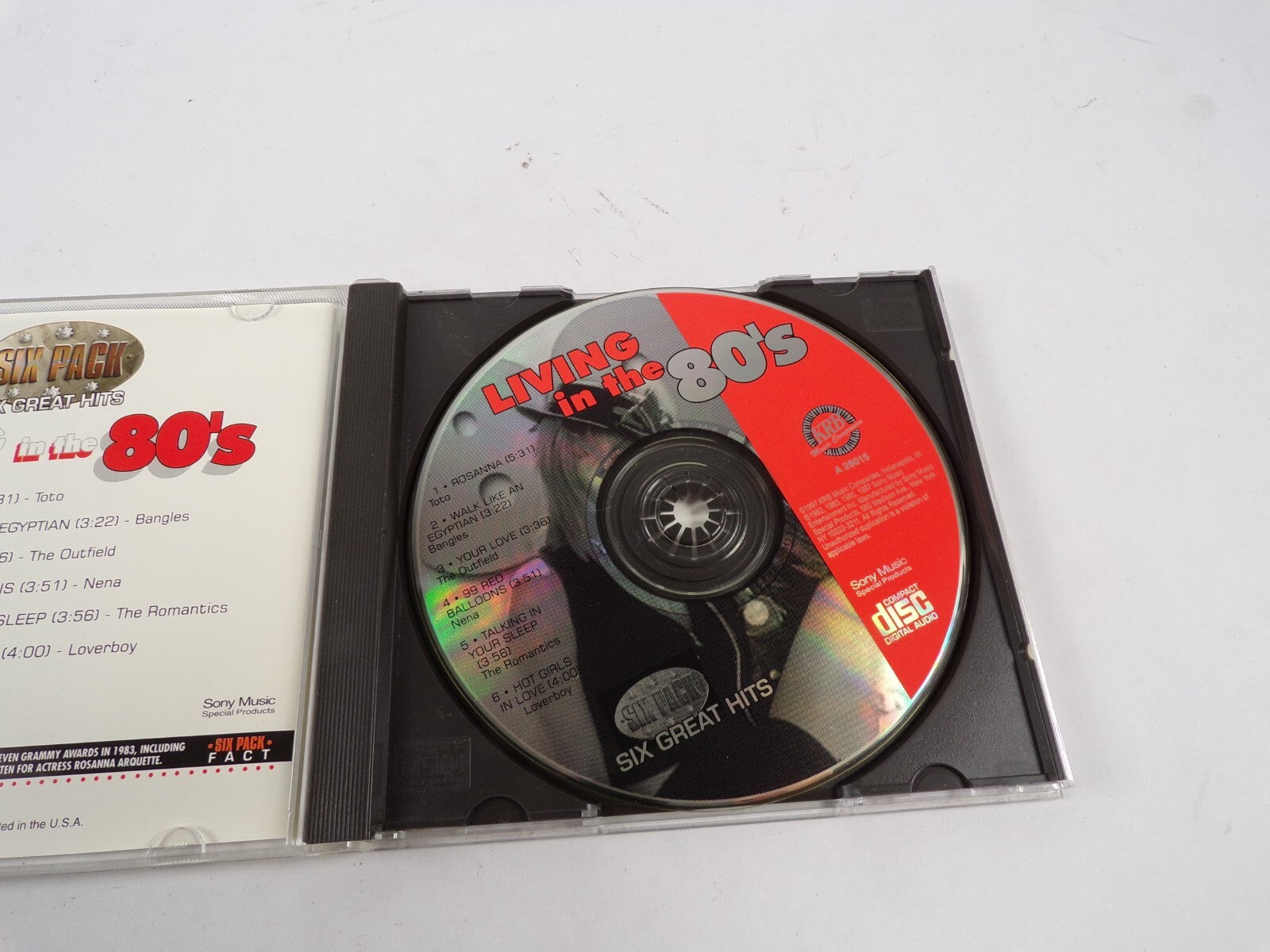 Living In The 80's Rosanna Walk Like Any Egyptian Your Love 99 Red Balloon CD#48