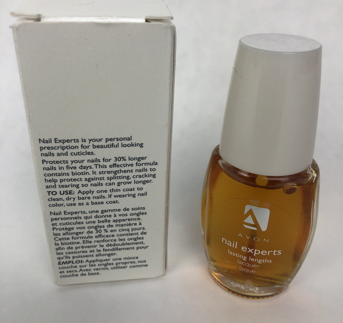 NOS Vintage AVON COLOR NAIL EXPERTS LASTING LENGTHS LAQUER - FSTSHP *1