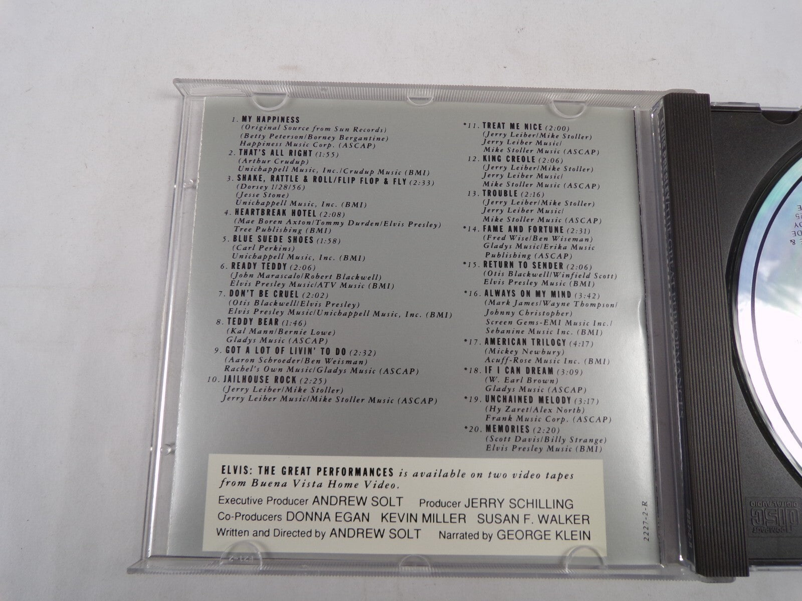 The Great Performances Elvis Presley My Happiness Ready Teady Trouble CD#57