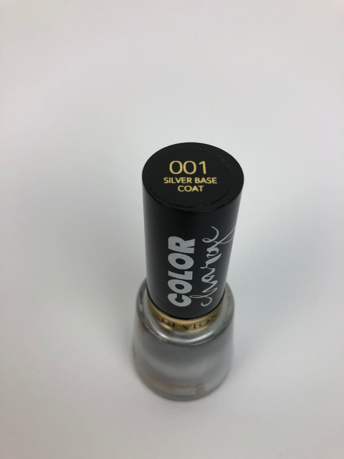 Lot of 2 x Revlon Nail Enamel Polish .5 Fl Oz Silver Base Coat #001